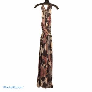 NWT BANANA REPUBLIC MONOGRAM SILK PRINT GOWN